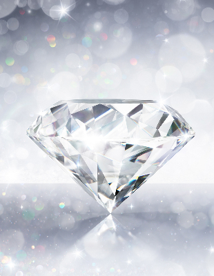 Stoffen rolgordijn met diamanten print