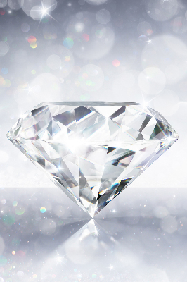 Stoffen rolgordijn met diamanten print