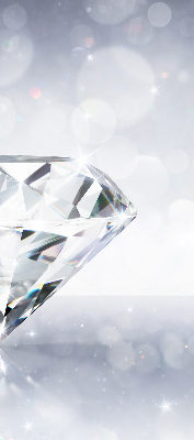 Stoffen rolgordijn met diamanten print