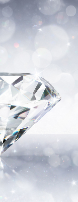 Stoffen rolgordijn met diamanten print