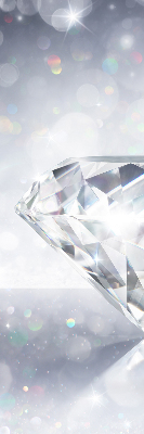 Stoffen rolgordijn met diamanten print
