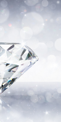 Stoffen rolgordijn met diamanten print