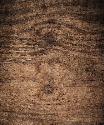 Stoffen rolgordijn in donker hout