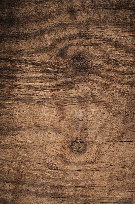 Stoffen rolgordijn in donker hout
