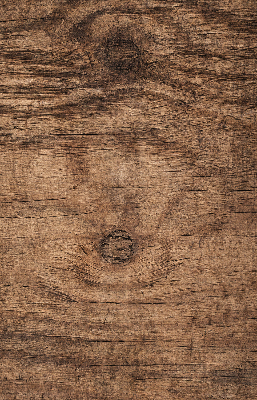 Stoffen rolgordijn in donker hout
