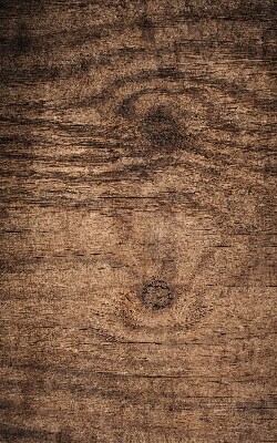 Stoffen rolgordijn in donker hout