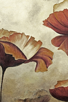 Binnenrolgordijn voor raam met bloemenprint