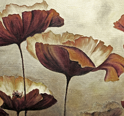 Binnenrolgordijn voor raam met bloemenprint