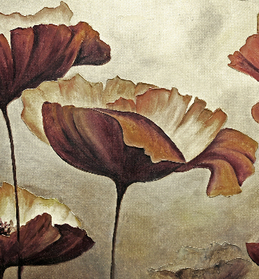 Binnenrolgordijn voor raam met bloemenprint