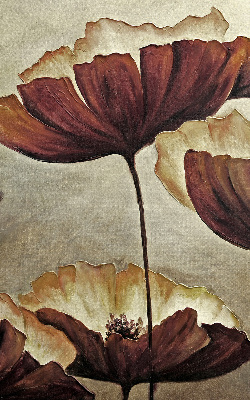 Binnenrolgordijn voor raam met bloemenprint