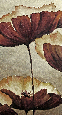 Binnenrolgordijn voor raam met bloemenprint