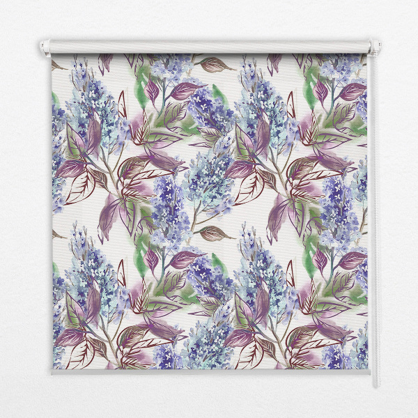 Binnengordijn met zomerse bloemenprint