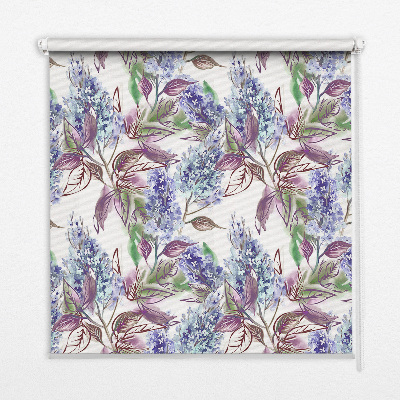 Binnengordijn met zomerse bloemenprint