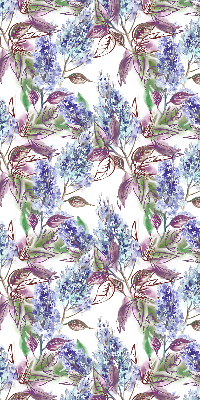 Binnengordijn met zomerse bloemenprint
