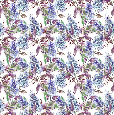 Binnengordijn met zomerse bloemenprint