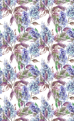 Binnengordijn met zomerse bloemenprint