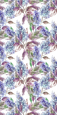 Binnengordijn met zomerse bloemenprint