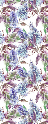 Binnengordijn met zomerse bloemenprint