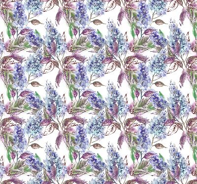 Binnengordijn met zomerse bloemenprint
