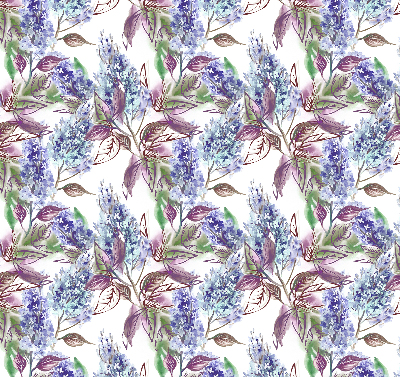 Binnengordijn met zomerse bloemenprint