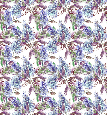 Binnengordijn met zomerse bloemenprint