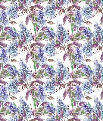 Binnengordijn met zomerse bloemenprint