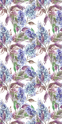 Binnengordijn met zomerse bloemenprint
