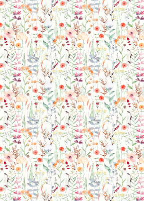 Binnenrolgordijn voor raam met kleurrijke bloemen