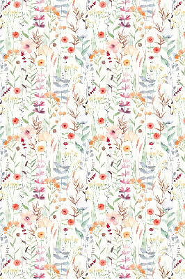 Binnenrolgordijn voor raam met kleurrijke bloemen