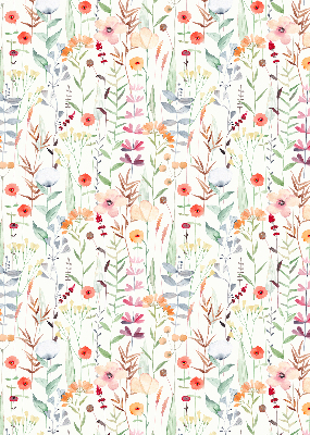 Binnenrolgordijn voor raam met kleurrijke bloemen