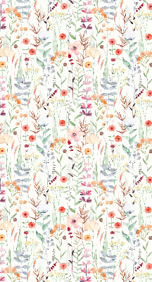 Binnenrolgordijn voor raam met kleurrijke bloemen
