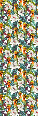 Binnenrolgordijn voor raam met vogels en bloemen