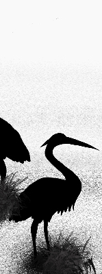 Binnenrolgordijn voor raam reigers
