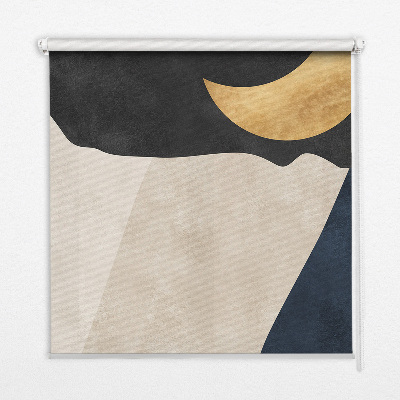 Rolgordijn voor balkondeur in moderne abstractie
