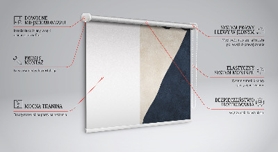 Rolgordijn voor balkondeur in moderne abstractie