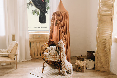 Rolgordijn voor balkondeur met vogels op een tak