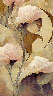 Binnenrolgordijn voor raam in roze bloemenprint
