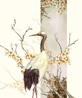 Rolgordijn voor balkondeur van een kraanvogel in de bush