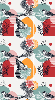 Binnenrolgordijn voor raam van vogels