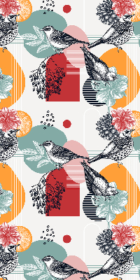 Binnenrolgordijn voor raam van vogels