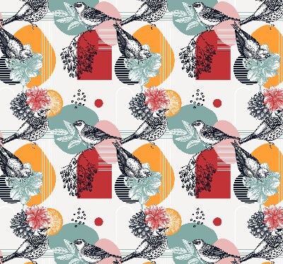 Binnenrolgordijn voor raam van vogels