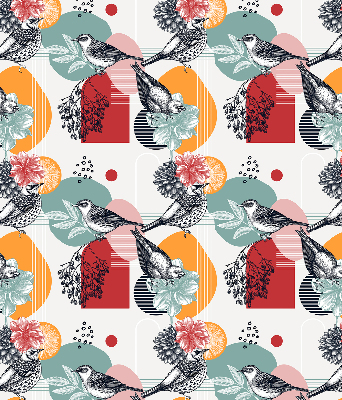 Binnenrolgordijn voor raam van vogels