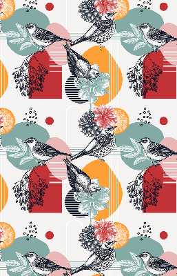 Binnenrolgordijn voor raam van vogels