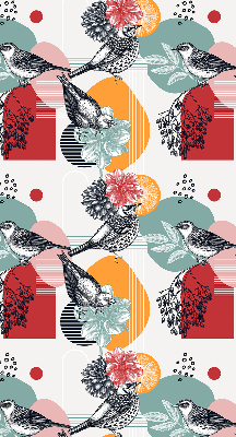 Binnenrolgordijn voor raam van vogels
