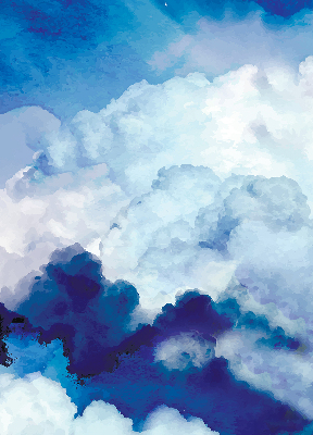 Binnengordijn wolken