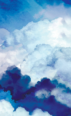 Binnengordijn wolken