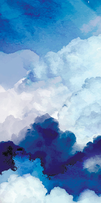 Binnengordijn wolken