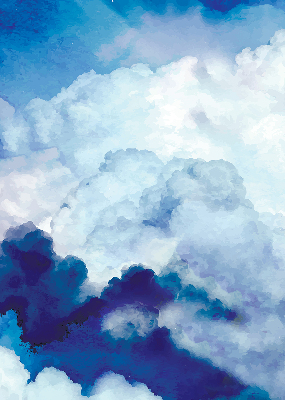 Binnengordijn wolken