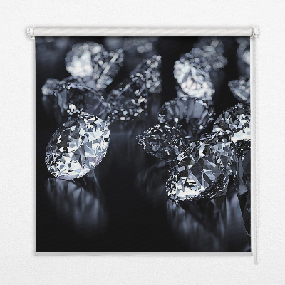 Verduisterend rolgordijn voor raam met diamanten en schittering