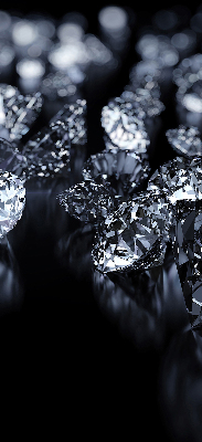 Verduisterend rolgordijn voor raam met diamanten en schittering